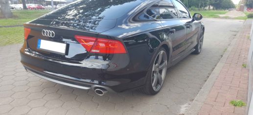 Audi A7 4G BiTurbo 3.0 TDI - Active Sound retrofitting and encodings - lateral rear view