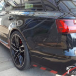 Audi RS6 Performance - Retrofitting Active Valve Control for the exhaust flaps - View of the exhaust valves - lateral rear view