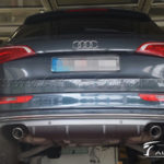 Audi Q5 8R 3.0 TDI - SQ5 conversione Ottica e retrofitting Active Sound - normali ottica Q5 scarico