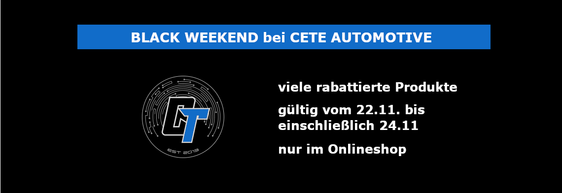 Black Weekend discounts at Cete Automotive